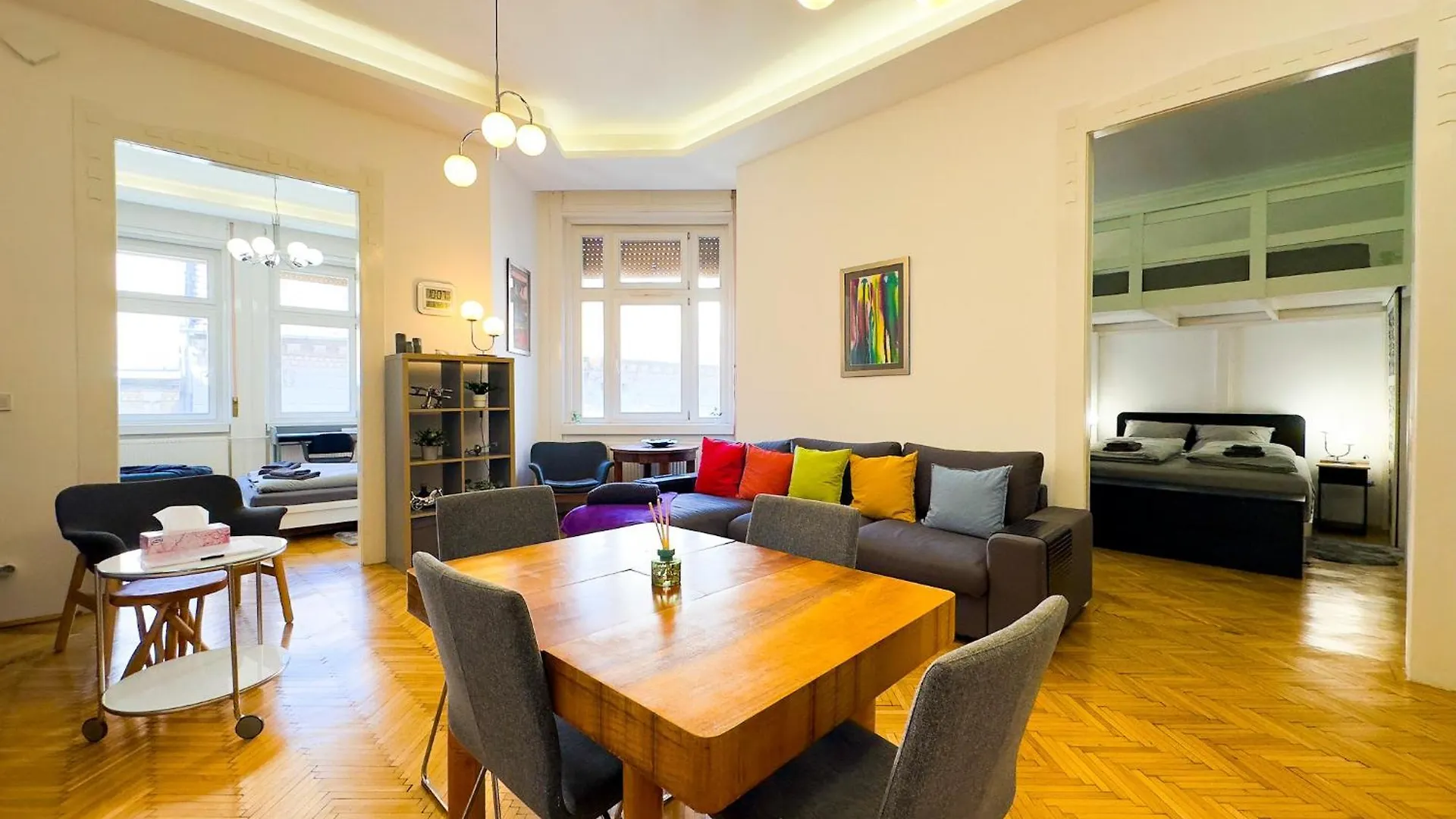 Spacious 4Br Oasis In Central Budapest - Bp Sky דירה